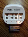EBL lithium ion batteries and charger