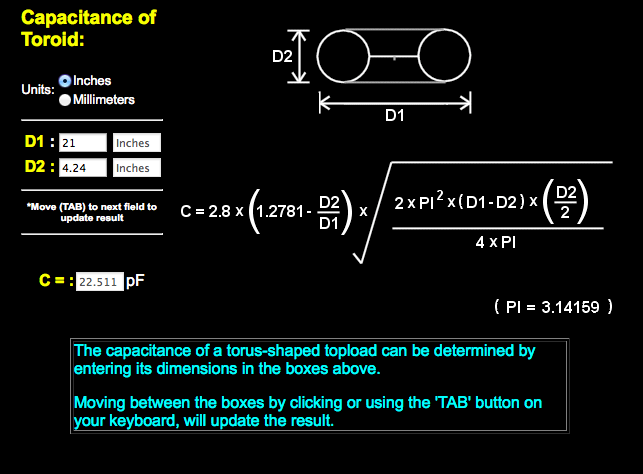 top load calculator