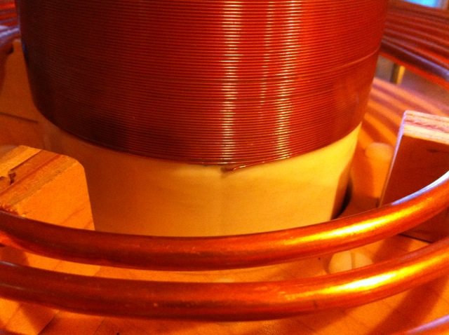 Tesla Coil secondary coil bottom